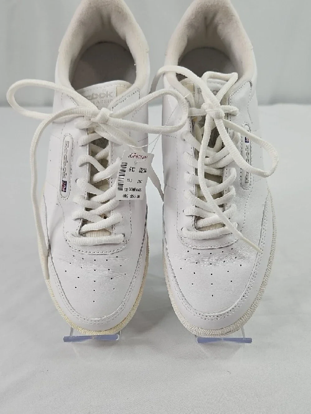 Reebok Club C Double Geo White  Sneakers Women’s  Size 8 NWT